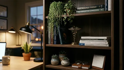 Bookshelf in an office