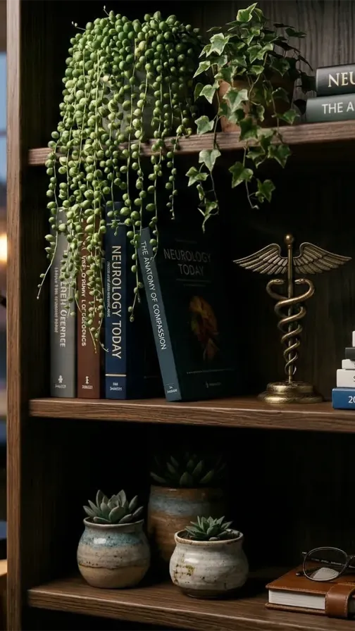 Bookshelf in an office